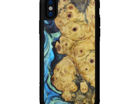 iPhone Xs Wood+Resin Phone Case - Juelz (Blue, 615482) Hot on Sale