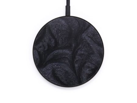 Circle ResinArt Wireless Charger - Chanel (Pure Black, 615631) Online Sale