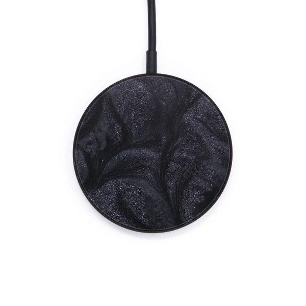 Circle ResinArt Wireless Charger - Chanel (Pure Black, 615631) Online Sale