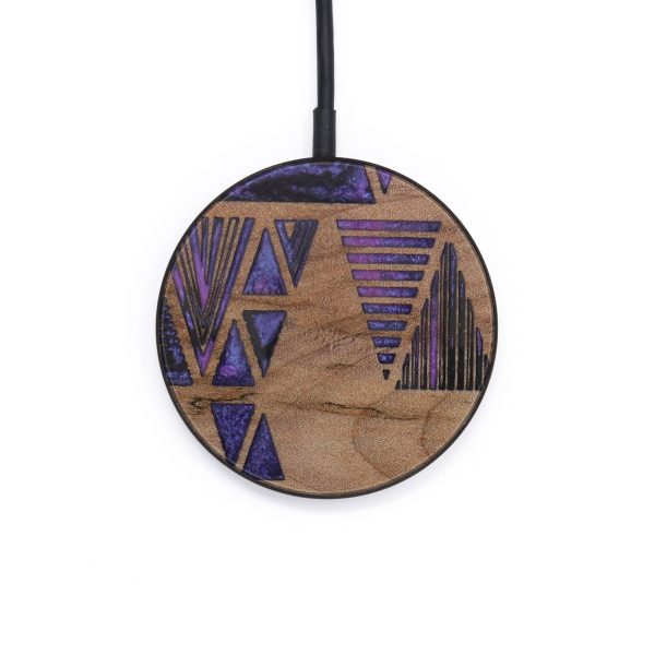 Circle Wood+Resin Wireless Charger - Inaaya (Pattern, 612501) Supply