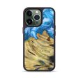 iPhone 13 Pro Wood+Resin Phone Case - Miyah (Blue, 615470) Fashion