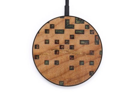 Circle Wood+Resin Wireless Charger - Ryder (Pattern, 612505) For Discount