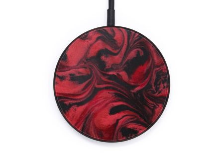 Circle ResinArt Wireless Charger - Jamila (Dark Red, 612512) Hot on Sale