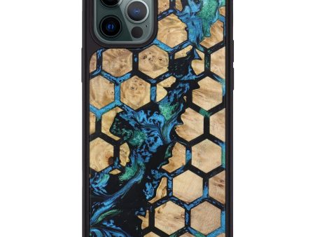 iPhone 12 Pro Max Wood+Resin Phone Case - Antonia (Pattern, 615885) Online now