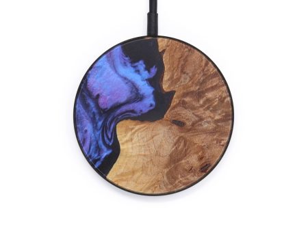 Circle Wood+Resin Wireless Charger - Vernice (Purple, 612516) Online now