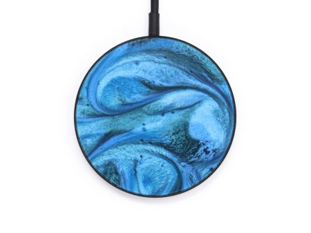 Circle ResinArt Wireless Charger - Justyn (Blue, 615634) Online now