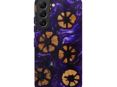 Galaxy S22 Wood+Resin Live Edge Phone Case - Tomas (Purple, 614949) Fashion