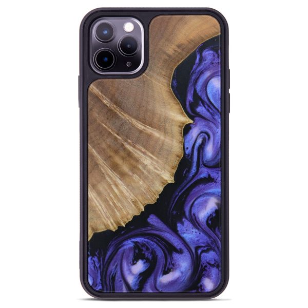 iPhone 11 Pro Max Wood+Resin Phone Case - Yareli (Purple, 615371) Online