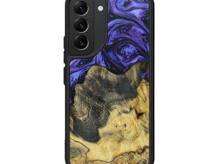 Galaxy S22 Wood+Resin Phone Case - Catrina (Purple, 615378) Supply