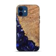 iPhone 12 Wood+Resin Live Edge Phone Case - Lorraine (Blue, 616710) Online