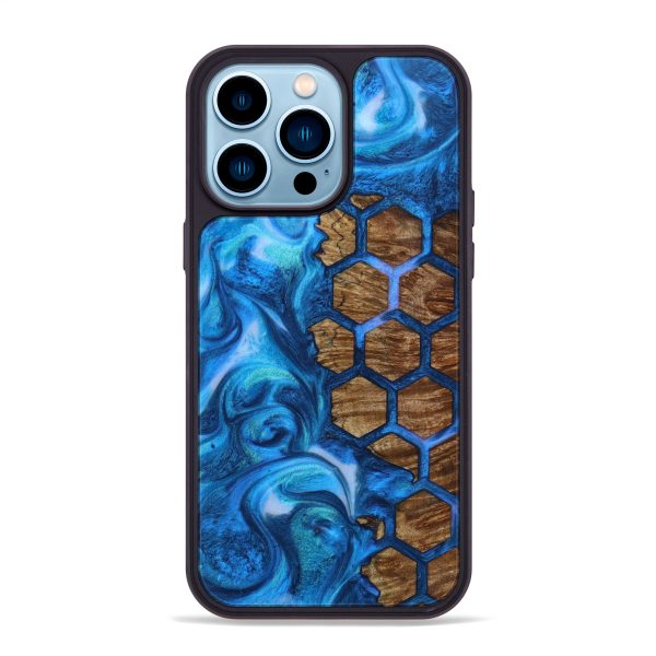 iPhone 14 Pro Max Wood+Resin Phone Case - Analia (Pattern, 617036) Hot on Sale