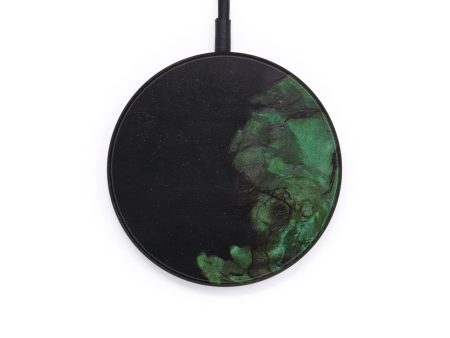 Circle Wood+Resin Wireless Charger - Linwood (Pure Black, 615632) For Cheap