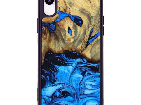 iPhone Xr Wood+Resin Phone Case - Ares (Blue, 615436) Online Sale