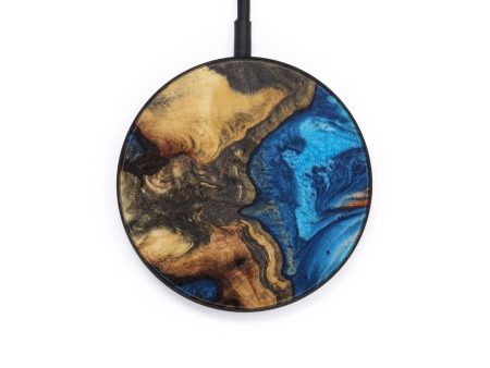 Circle Wood+Resin Wireless Charger - Violet (Artist Pick, 614933) Online now