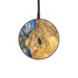 Circle Wood+Resin Wireless Charger - Jerold (Teal & Gold, 615648) Hot on Sale