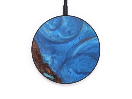 Circle Wood+Resin Wireless Charger - Kylian (Light Blue, 610196) Online Sale