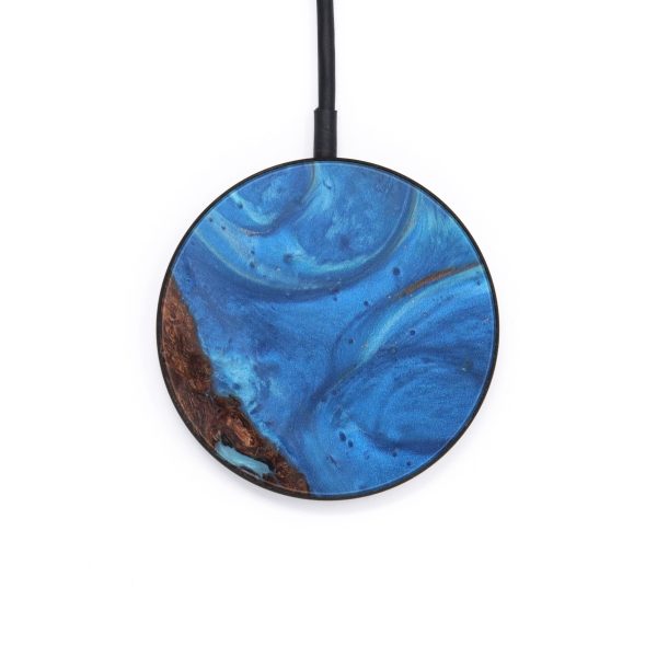 Circle Wood+Resin Wireless Charger - Kylian (Light Blue, 610196) Online Sale