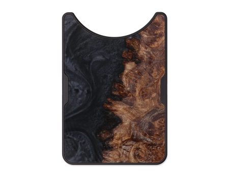 Alloy Wood+Resin Wallet - Mary (Pure Black, 611691) Discount