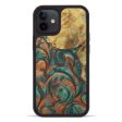 iPhone 12 Wood+Resin Phone Case - Bettye (Dark Green, 611547) Online