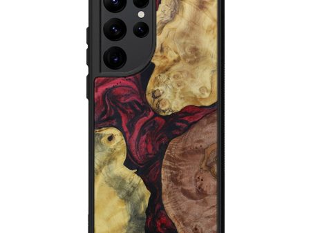 Galaxy S22 Ultra Wood+Resin Phone Case - Abraham (Mosaic, 612850) For Cheap