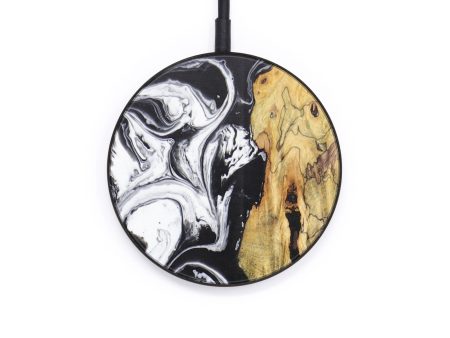 Circle Wood+Resin Wireless Charger - Armani (Black & White, 616363) Discount