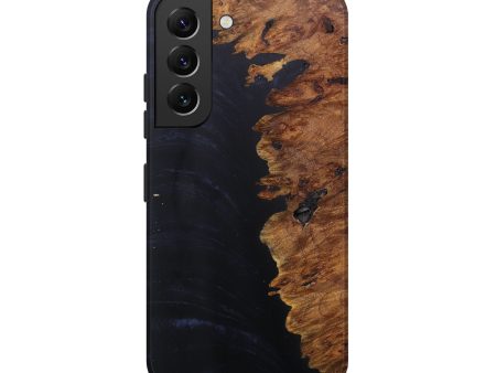 Galaxy S22 Wood+Resin Live Edge Phone Case - Taylor (Pure Black, 610406) Cheap