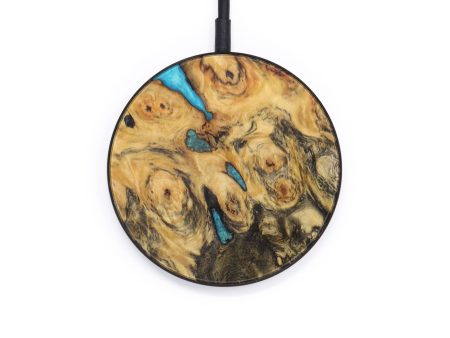 Circle Wood+Resin Wireless Charger - Cecile (Buckeye Burl, 610173) Supply