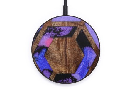 Circle Wood+Resin Wireless Charger - Rob (Pattern, 610188) Fashion