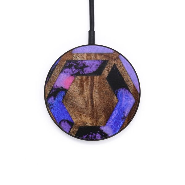 Circle Wood+Resin Wireless Charger - Rob (Pattern, 610188) Fashion