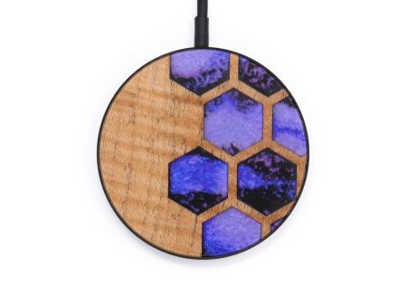 Circle Wood+Resin Wireless Charger - Michel (Pattern, 610210) Online Sale