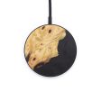 Circle Wood+Resin Wireless Charger - Amyah (Pure Black, 611841) Fashion