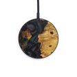 Circle Wood+Resin Wireless Charger - Kaitlin (Pure Black, 610446) Cheap