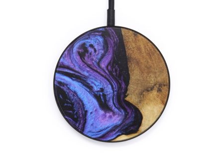 Circle Wood+Resin Wireless Charger - Rylen (Purple, 611767) Supply