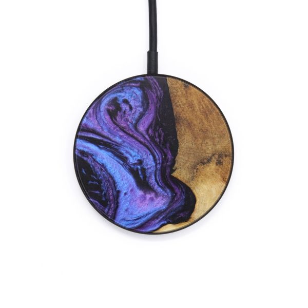 Circle Wood+Resin Wireless Charger - Rylen (Purple, 611767) Supply