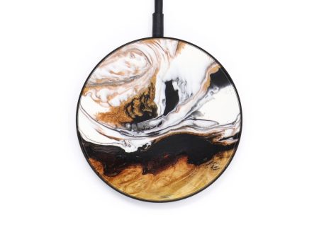 Circle Wood+Resin Wireless Charger - Paris (Black & White, 610204) For Discount