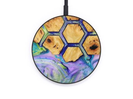 Circle Wood+Resin Wireless Charger - Vito (Pattern, 610460) Hot on Sale