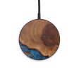 Circle Wood+Resin Wireless Charger - Aaron (Teal & Gold, 610144) Cheap