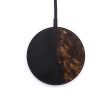 Circle Wood+Resin Wireless Charger - Arlette (Pure Black, 611851) For Sale