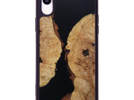 iPhone Xr Wood+Resin Phone Case - Jaleah (Pure Black, 614498) Online Sale