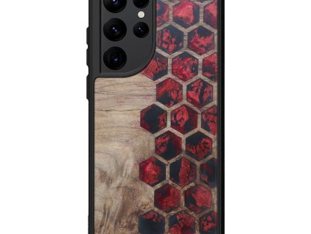 Galaxy S22 Ultra Wood+Resin Phone Case - Aliana (Pattern, 611419) Sale