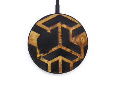 Circle Wood+Resin Wireless Charger - Noel (Pattern, 610468) on Sale