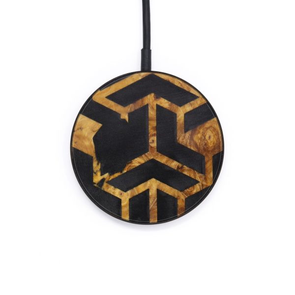 Circle Wood+Resin Wireless Charger - Noel (Pattern, 610468) on Sale