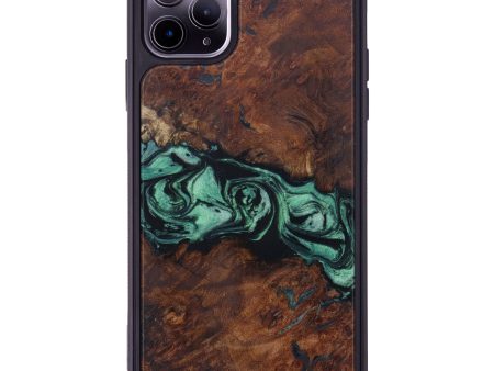 iPhone 11 Pro Max Wood+Resin Phone Case - Ariyah (Dark Green, 612282) Hot on Sale