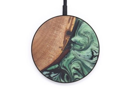 Circle Wood+Resin Wireless Charger - Jolene (Artist Pick, 611876) Online Sale