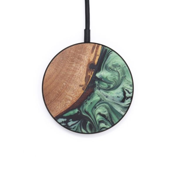 Circle Wood+Resin Wireless Charger - Jolene (Artist Pick, 611876) Online Sale