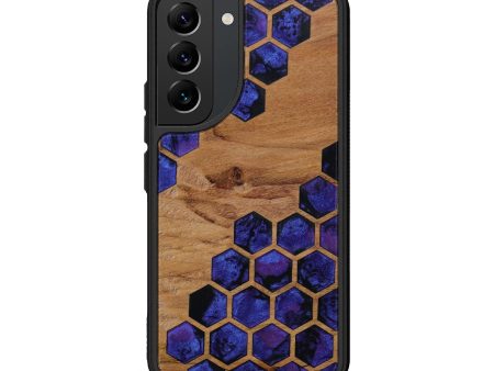 Galaxy S22 Wood+Resin Phone Case - Denzel (Pattern, 611325) Discount