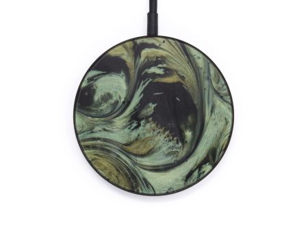 Circle ResinArt Wireless Charger - Mac (Dark Green, 611737) Online Sale