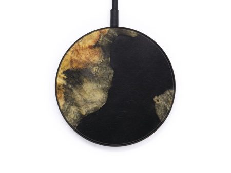 Circle Wood+Resin Wireless Charger - Andy (Pure Black, 610161) Supply