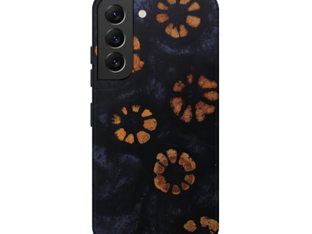 Galaxy S22 Wood+Resin Live Edge Phone Case - Louis (Pure Black, 610307) Discount