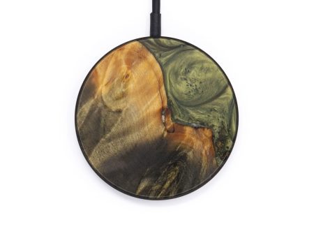 Circle Wood+Resin Wireless Charger - Kennedy (Dark Green, 610209) For Cheap